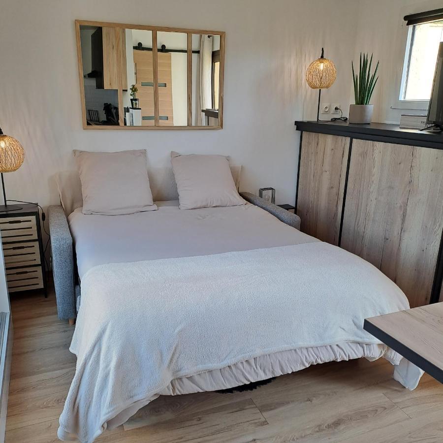 Studio Climatise Cosy Avec Grande Piscine Chauffee Agde Bagian luar foto